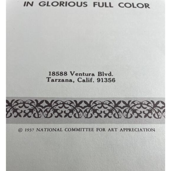 1937 Treasures of Art National Worlds Greatest Paintings w/COA 1974 Appraisal - Picture 13 of 16